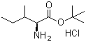 L-异亮氨酸叔丁酯盐酸盐分子结构 (CAS 69320-89-4)