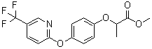 Fluazifop methyl ester molecular structure (CAS 69335-90-6)