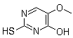 4-Hydroxy-2-mercapto-5-methoxypyrimidine molecular structure (CAS 6939-11-3)