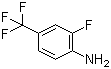 2-氟-4-(三氟甲基)苯胺分子结构 (CAS 69409-98-9)