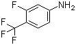 4-氨基-2-氟三氟甲苯分子结构 (CAS 69411-68-3)