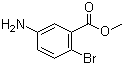 structure of CAS# 6942-37-6, 5-Amino-2-bromobenzoic acid methyl ester;Methyl 5-amino-2-bromobenzoate; NSC 57463