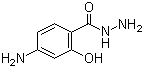 4-氨基水杨酰肼分子结构 (CAS 6946-29-8)