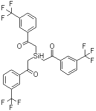 2,2',2''-Silylidynetris[1-[3-(trifluoromethyl)phenyl]ethanone] molecular structure (CAS 6947-93-9)