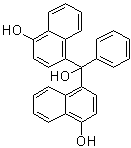 4-羟基-alpha-(4-羟基-1-萘基)-alpha-苯基-1-萘甲醇分子结构 (CAS 6948-88-5)