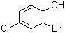 2-溴-4-氯苯酚分子结构 (CAS 695-96-5)