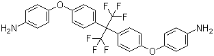 2,2-双[4-(4-氨基苯氧基)苯基]-1,1,1,3,3,3-六氟丙烷分子结构 (CAS 69563-88-8)