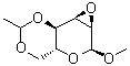 甲基 2,3-脱水-4,6-O-亚乙基-alpha-D-吡喃阿洛糖苷分子结构 (CAS 6958-77-6)