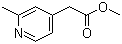 2-Methylpyridin-4-ylacetic acid methyl ester molecular structure (CAS 69582-95-2)