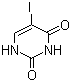 结构式 CAS# 696-07-1, 5-碘尿嘧啶; 2,4-二羟基-5-碘嘧啶