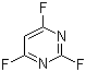 2,4,6-三氟嘧啶分子结构 (CAS 696-82-2)