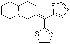 3-[二(2-噻吩基)亚甲基]八氢-2H-喹嗪分子结构 (CAS 69664-10-4)