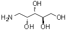 1-氨基-1-脱氧-D-阿拉伯糖醇分子结构 (CAS 69686-08-4)