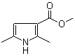 结构式 CAS# 69687-80-5, 2,5-二甲基-1H-吡咯-3-甲酸甲酯