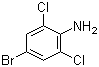 结构式 CAS# 697-88-1, 4-溴-2,6-二氯苯胺