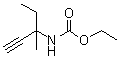 (1-Ethyl-1-methyl-2-propynyl)carbamic acid ethyl ester molecular structure (CAS 6970-81-6)