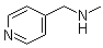 4-(甲基氨基甲基)吡啶分子结构 (CAS 6971-44-4)