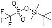 叔丁基二甲硅基三氟甲磺酸酯分子结构 (CAS 69739-34-0)