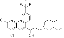 结构式 CAS# 69756-53-2, 卤方特瑞; 卤泛群