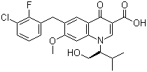Elvitegravir molecular structure (CAS 697761-98-1)