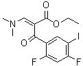 Ethyl 2-(2,4-difluoro-5-iodobenzoyl)-3-(dimethylamino)acrylate molecular structure (CAS 697762-39-3)