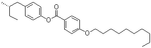 4-(Decyloxy)benzoic acid 4-[(2S)-2-methylbutyl]phenyl ester molecular structure (CAS 69777-63-5)