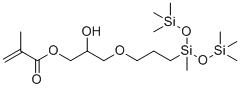 (3-Methacryloxy-2-hydroxypropoxy)propylbis(trimethylsiloxy)methylsilan molecular structure (CAS 69861-02-5)