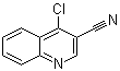 structure of CAS# 69875-49-6, 4-Chloro-3-quinolinecarbonitrile