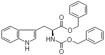 结构式 CAS# 69876-37-5, N-[苄氧羰基]-L-色氨酸苄酯