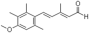 structure of CAS# 69877-38-9, (2E,4E)-5-(4-Methoxy-2,3,6-trimethylphenyl)-3-methylpenta-2,4-dienal