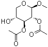 甲基 2,3-二-O-乙酰基-beta-D-吡喃木糖苷分子结构 (CAS 70003-50-8)