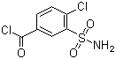 4-氯-3-氨磺酰基苯甲酰氯分子结构 (CAS 70049-77-3)