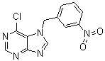 6-氯-7-[(3-硝基苯基)甲基]-7H-嘌呤分子结构 (CAS 7008-54-0)