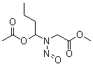 2-[[1-(Acetyloxy)butyl]nitrosoamino]acetic acid methyl ester molecular structure (CAS 70103-83-2)