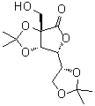 2-C-(羟基甲基)-2,3:5,6-二-O-(1-甲基亚乙基)-D-甘露糖酸 gamma-内酯分子结构 (CAS 70147-48-7)