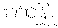 2,5-双[(乙酰乙酰)氨基]苯磺酸分子结构 (CAS 70185-87-4)