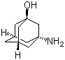 3-氨基-1-金刚烷醇分子结构 (CAS 702-82-9)