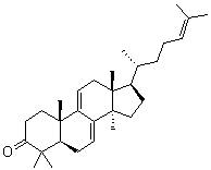 羊毛甾-7,9(11),24-三烯-3-酮分子结构 (CAS 7020-52-2)