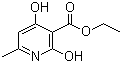 2,4-二羟基-6-甲基烟酸乙酯分子结构 (CAS 70254-52-3)
