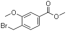 Methyl 4-(bromomethyl)-3-methoxybenzoate molecular structure (CAS 70264-94-7)