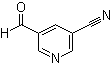 structure of CAS# 70416-53-4, 5-Formylnicotinonitrile;3-Cyano-5-formylpyridine; 5-Cyanopyridine-3-carboxaldehyde;