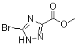 结构式 CAS# 704911-47-7, 5-溴-1H-1,2,4-三唑-3-羧酸甲酯