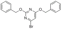 2,4-双(苄氧基)-6-溴嘧啶分子结构 (CAS 70523-27-2)