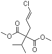 2-[(2E)-3-Chloro-2-propen-1-yl]-2-(1-methylethyl)propanedioic acid 1,3-dimethyl ester molecular structure (CAS 705259-97-8)