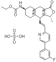 structure of CAS# 705260-08-8, Vorapaxar sulfate;Sch 530348