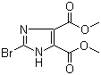 structure of CAS# 705280-65-5, Dimethyl 2-bromoimidazole-4,5-dicarboxylate;2-Bromo-1H-imidazol-4,5-dicarboxylic acid dimethyl ester