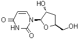 3'-脱氧尿苷分子结构 (CAS 7057-27-4)