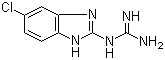 (5-氯-1H-苯并咪唑-2-基)胍分子结构 (CAS 70590-32-8)