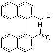 (1S)-2'-(Bromomethyl)[1,1'-binaphthalene]-2-carboxaldehyde molecular structure (CAS 705931-85-7)