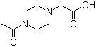 (4-乙酰基哌嗪-1-基)乙酸分子结构 (CAS 705941-45-3)